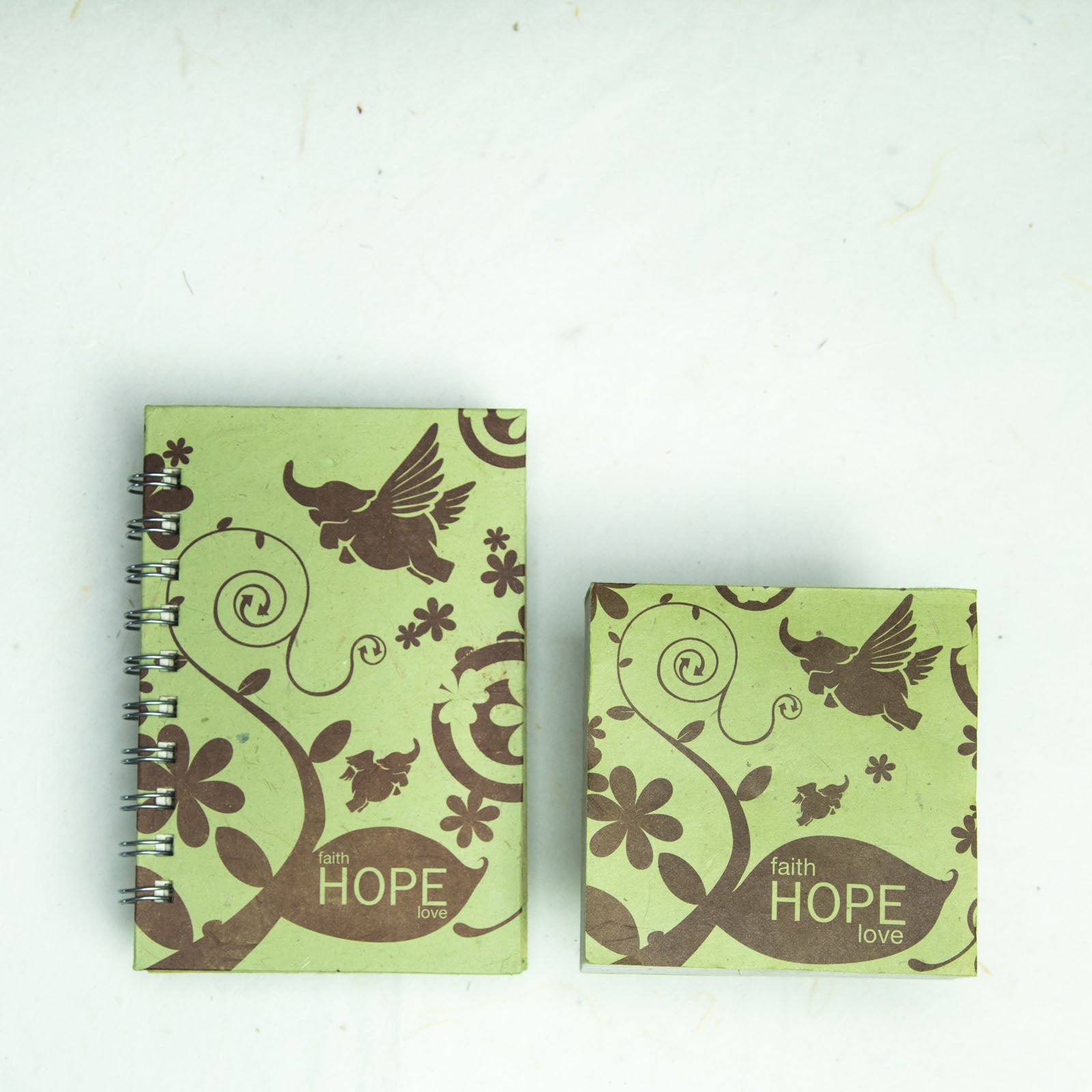 Inspirational POOPOOPAPER - Hope - Eco-friendly Journal and Scratch Pad set - front