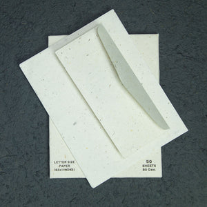 Horse POOPOOPAPER - No.10 Size Envelopes & Letter Size Paper(50 sheets) Set - Open