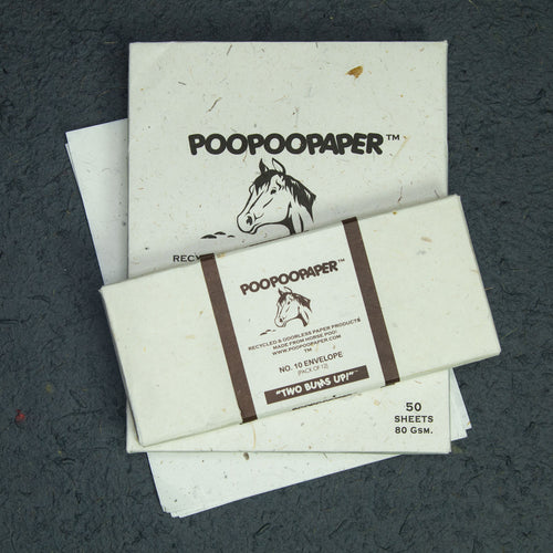 Horse POOPOOPAPER - No.10 Size Envelopes & Letter Size Paper(50 sheets) Set
