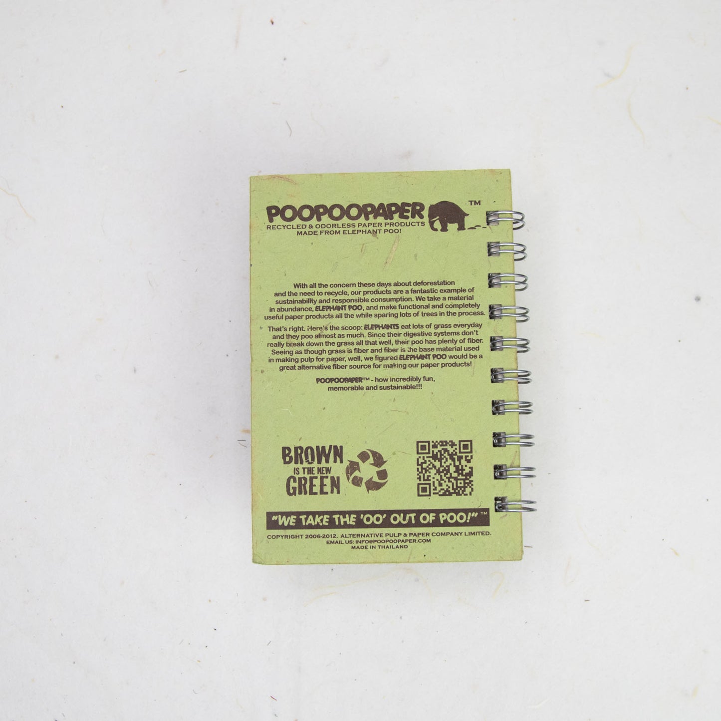 Inspirational POOPOOPAPER - Hope - Eco-friendly Journal - back