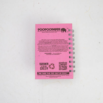 Inspirational POOPOOPAPER - Peace - Eco-friendly Journal back