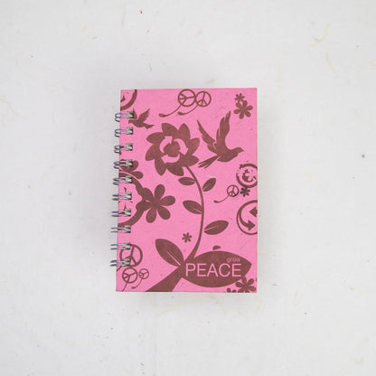 Inspirational POOPOOPAPER - Peace - Eco-friendly Journal front