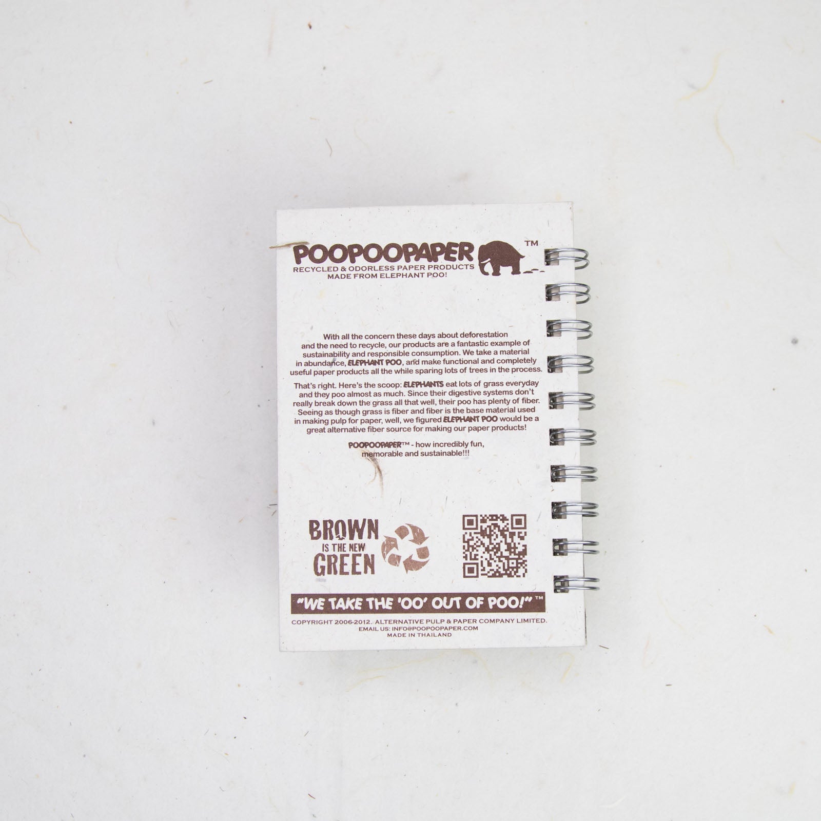 Inspirational POOPOOPAPER - Change - Eco-friendly Journal back