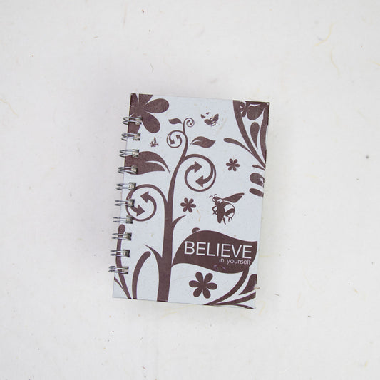 Inspirational POOPOOPAPER - Believe - Eco-friendly Journal front