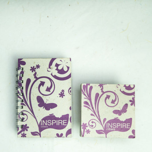 Inspirational POOPOOPAPER - Inspire - Journal and Scratch Pad Set