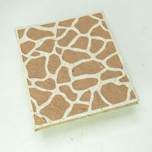 Load image into Gallery viewer, Eco-Friendly, Tree-Free, Sustainable, Organic Elephant POOPOOPAPER Journal with Giraffe design - Front
