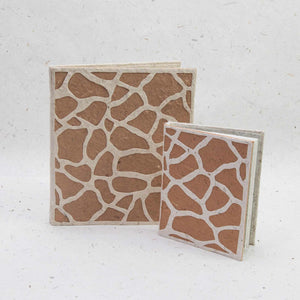 Jungle Safari - Giraffe Journal and Mini-Journal Set - Made from Elephant POOPOOPAPER