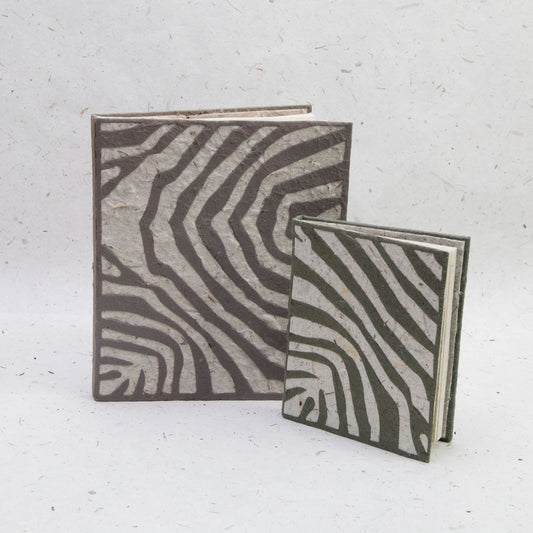 Jungle Safari - Zebra - Eco-friendly Journal and Mini Journal Set - Front