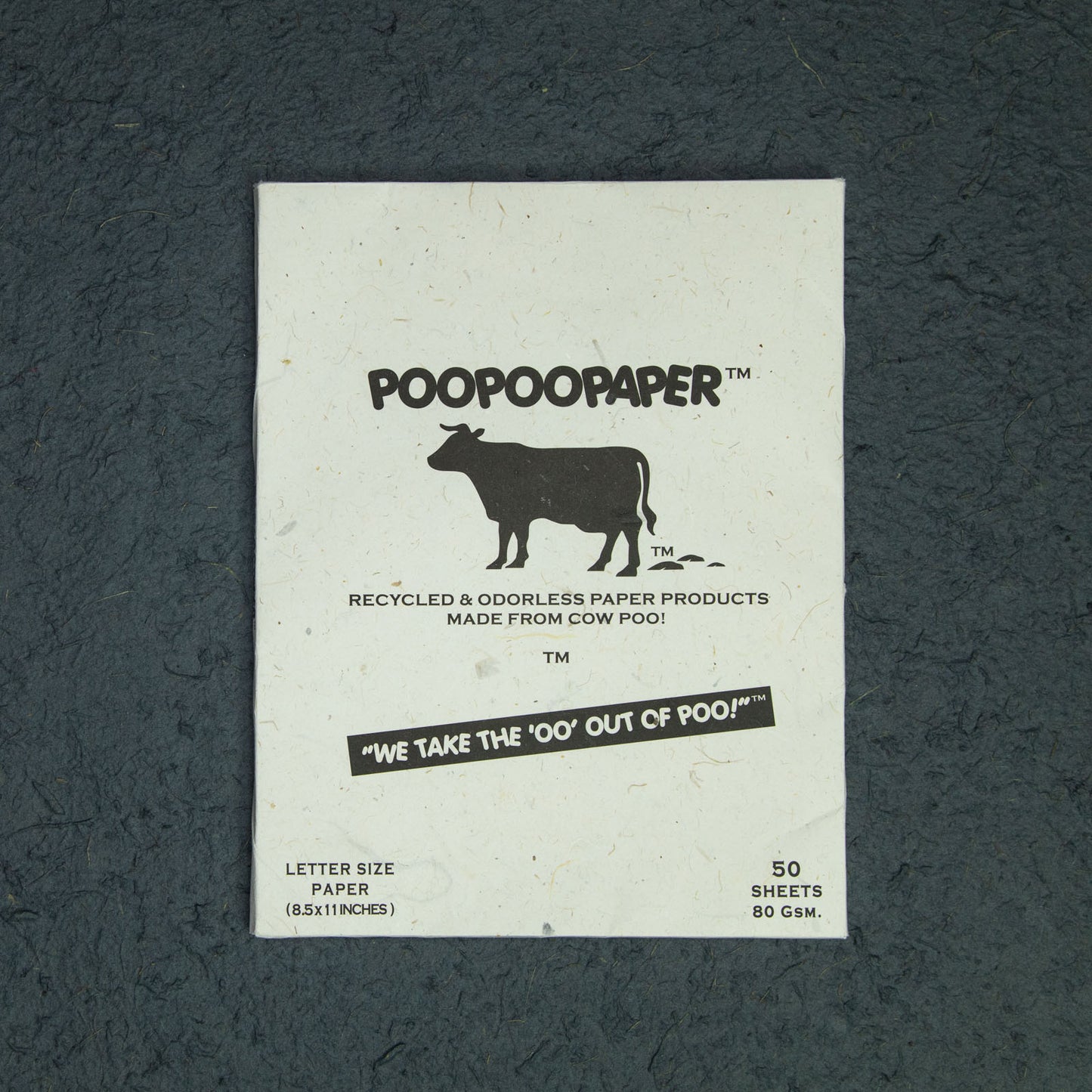Eco-Friendly, Tree-Free, Letter Size Cow POOPOOPAPER - A4 handmade paper