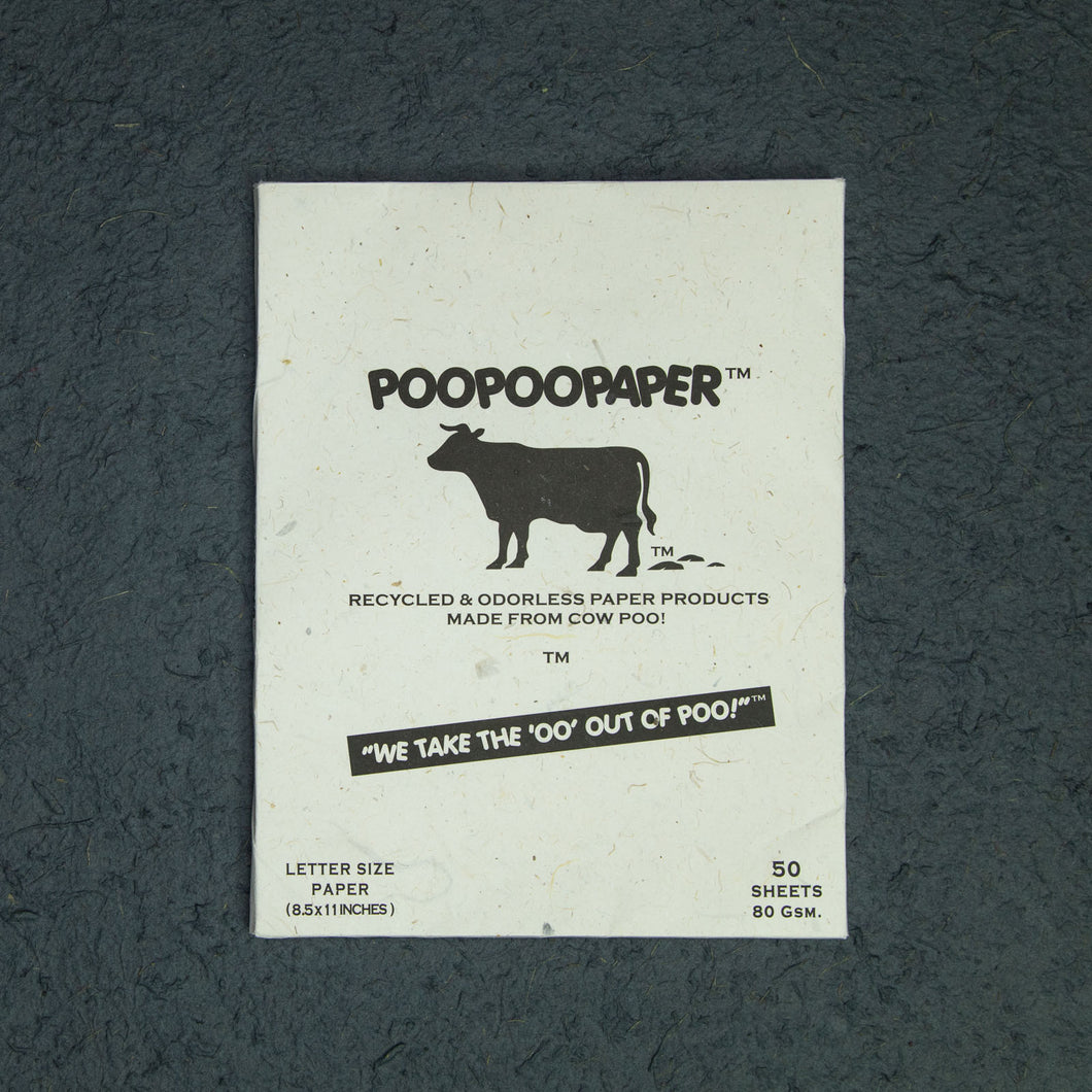 Eco-Friendly, Tree-Free, Letter Size Cow POOPOOPAPER - A4