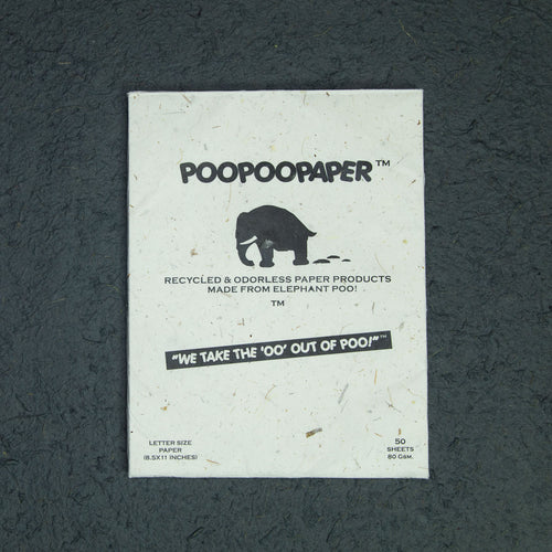 Eco-Friendly, Sustainable, Tree-Free, Letter Size Paper - A4  - Elephant POOPOOPAPER