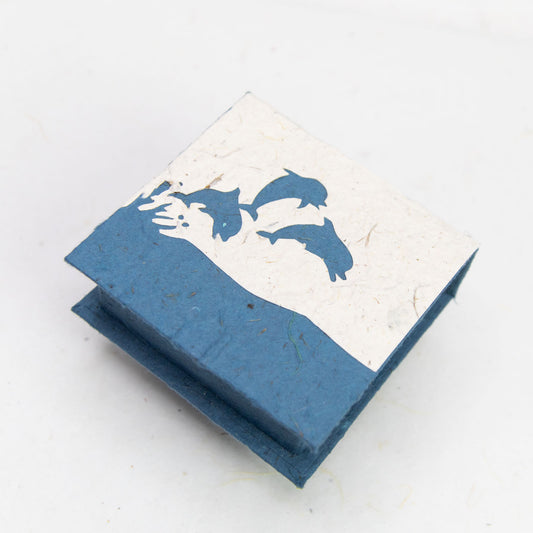 Sea-Life - Jumping Dolphins - Eco-friendly Note Box - front