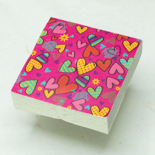 Hearts by POOPOOPAPER - Set of 3 Scratch Pads