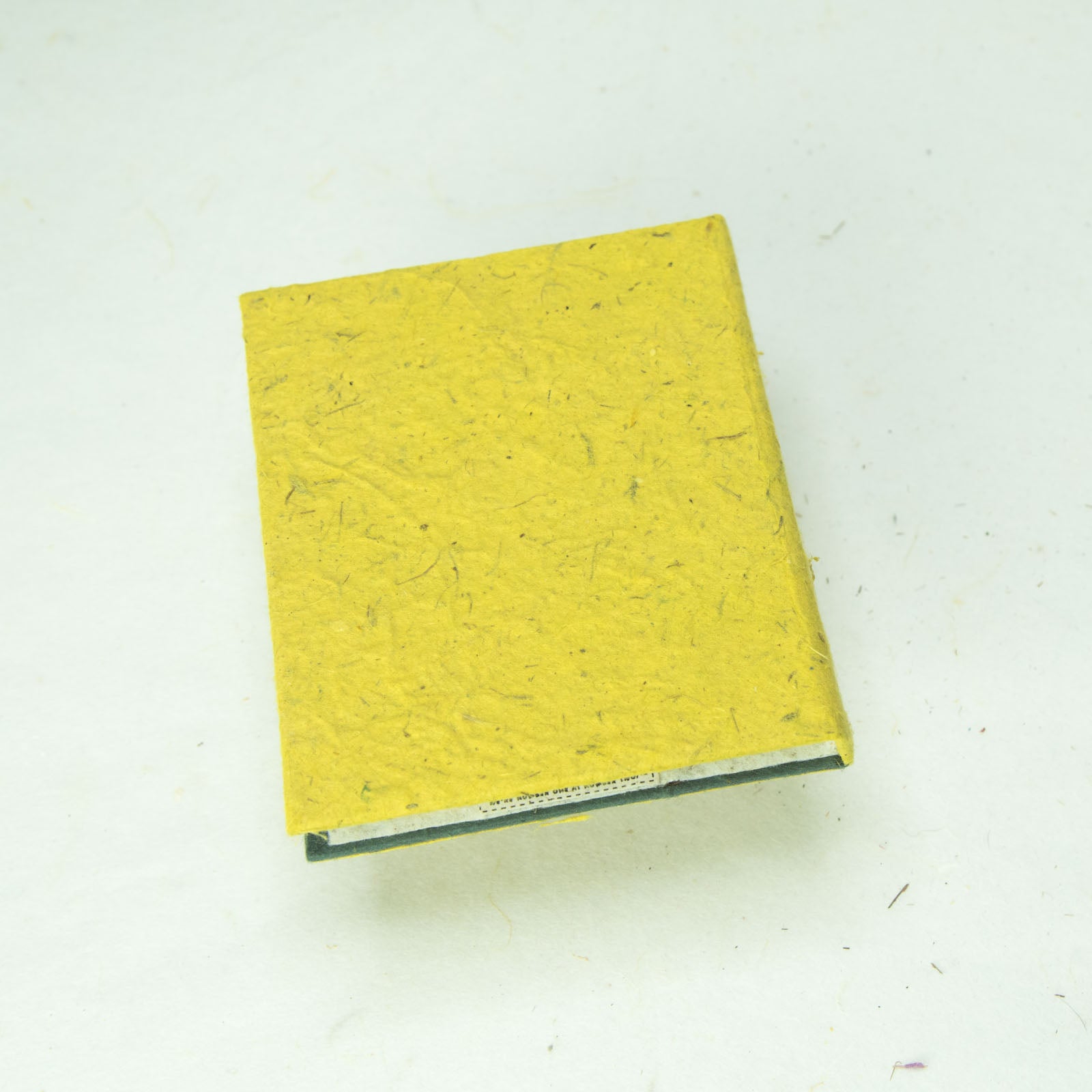 Tree-Free POOPOOPAPER - Pile of Smile - Happy Face - Yellow Mini-Ecofriendly Journal - Back