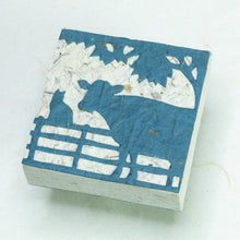 Load image into Gallery viewer, Cow POOPOOPAPER - Cow &amp; Cat Blue Scratch Pad (Set of 3) - Front