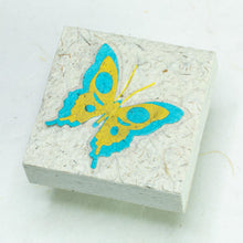 Load image into Gallery viewer, Copy of Butterfly Scratch Pad - Turquoise and Yellow (Set of 3) - Front
