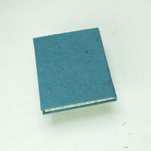 Eco-Friendly, Tree-Free POOPOOPAPER - Classic POOPOOPAPER - Mini-Journal - Blue - Set of 3 - Back