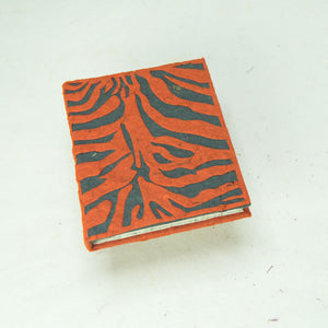 Eco-Friendly, Tree-Free POOPOOPAPER - Jungle Safari - Tiger Mini Journal - Set of 3 - Front