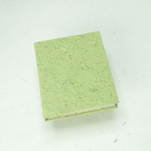 Eco-Friendly, Tree-Free POOPOOPAPER - Classic POOPOOPAPER - Mini-Journal - Grass - Set of 3 - Front