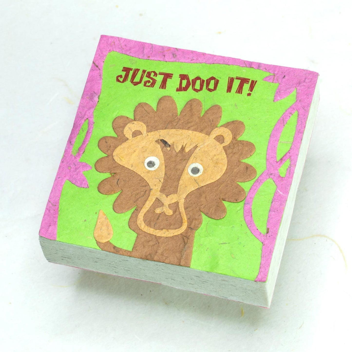 Lion - Just DOO It! Eco-friendly Scratch Pads  - Set of 3 - front