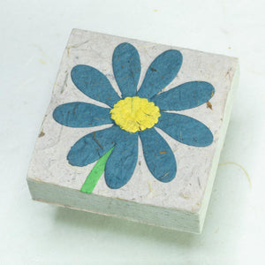 Flower Garden Scratch Pad - Single Blue Flower (Set of 3) - Front
