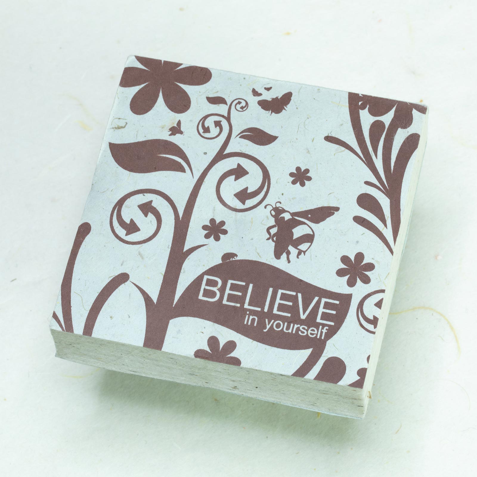 Inspirational POOPOOPAPER - Believe - Eco-friendly Scratch Pad set - front