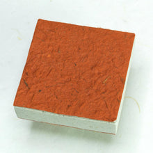 Load image into Gallery viewer, Made With Real Poo! Scratch Pad set - Organic, Tree-Free Cow Paper - Orange - Back