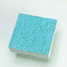 Load image into Gallery viewer, Made With Real Poo! - Horse POOPOOPAPER - Turquoise - Scratch Pad (Set of 3) - Back