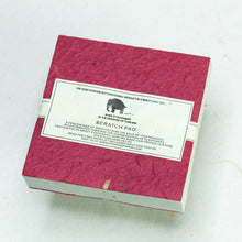 Load image into Gallery viewer, Classic Elephant POOPOOPAPER - Eco-Friendly and Tree-Free - Scratch Pad - Burgundy - (Set of 3) - Back