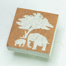Load image into Gallery viewer, Eco-Friendly, Tree-Free Elephant Poo Scratch Pad -  Elephant Mom &amp; Baby Bark - Set of 3 - Front