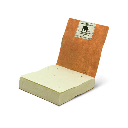 Savannah Sunset Eco-friendly Scratch Pads - Elephant - Orange - Set of 3 - open