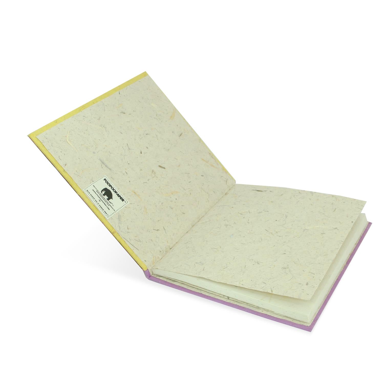 Eco-Friendly, Tree-Free POOPOOPAPER - Savannah Sunset Sustainable Journal - Rhinoceros - Purple - Open Cover