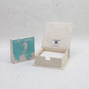 Sea Life Seahorse - Note Box and Scratch Pad Refill Set