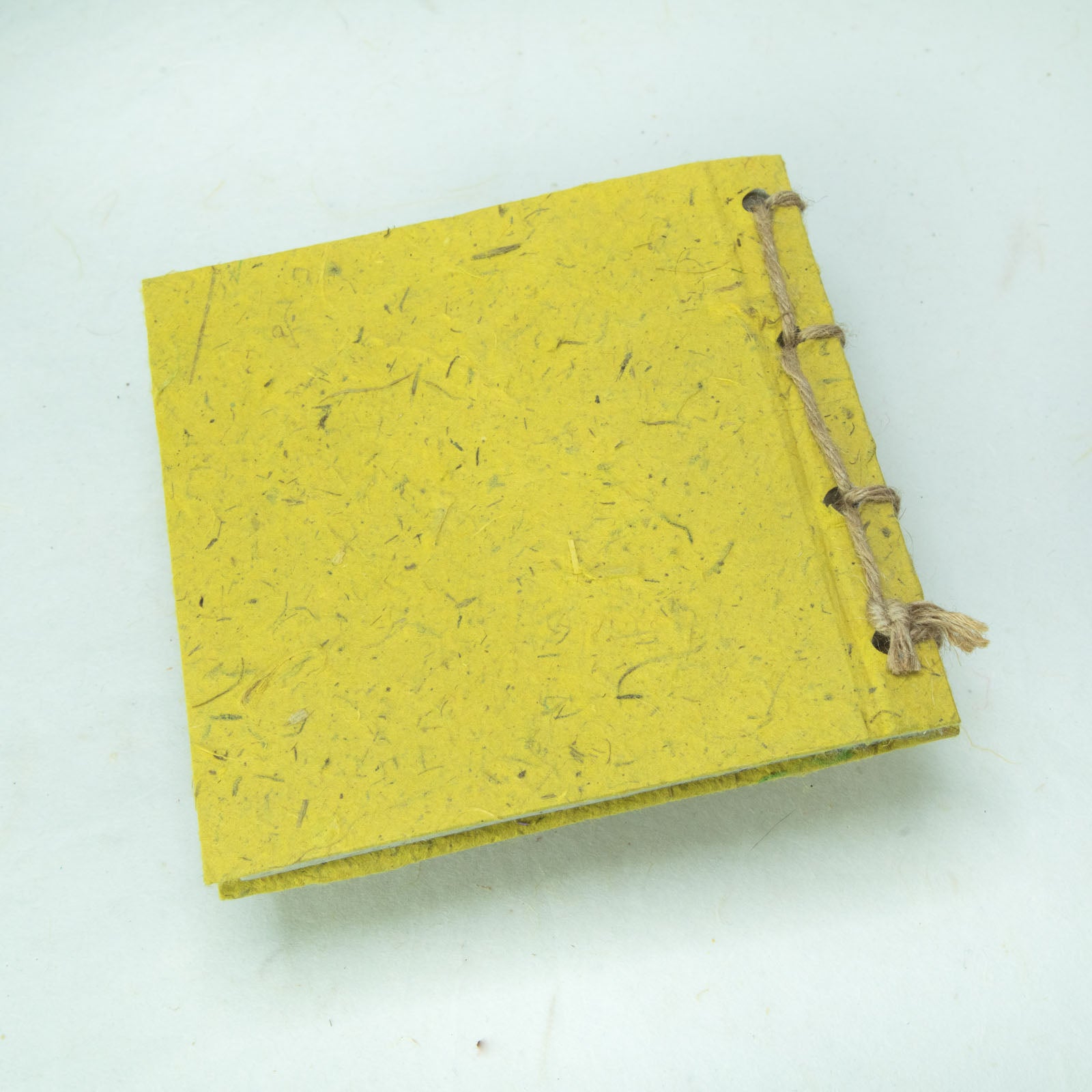 Artist Reproductions - Thailand Themed - Elephant Sunrise Batik Eco-friendly Journal - Yellow back