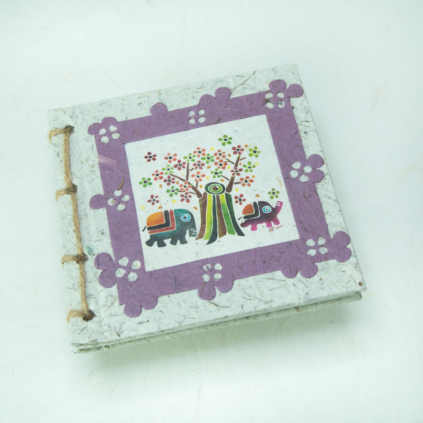 Eco-Friendly Journal - Artist Reproductions - Thailand Themed Batik - Natural - Front