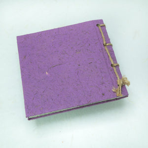 Artist Reproductions - Twine Journal and Scratch Pad - Thailand Themed Batik Art Set - Purple