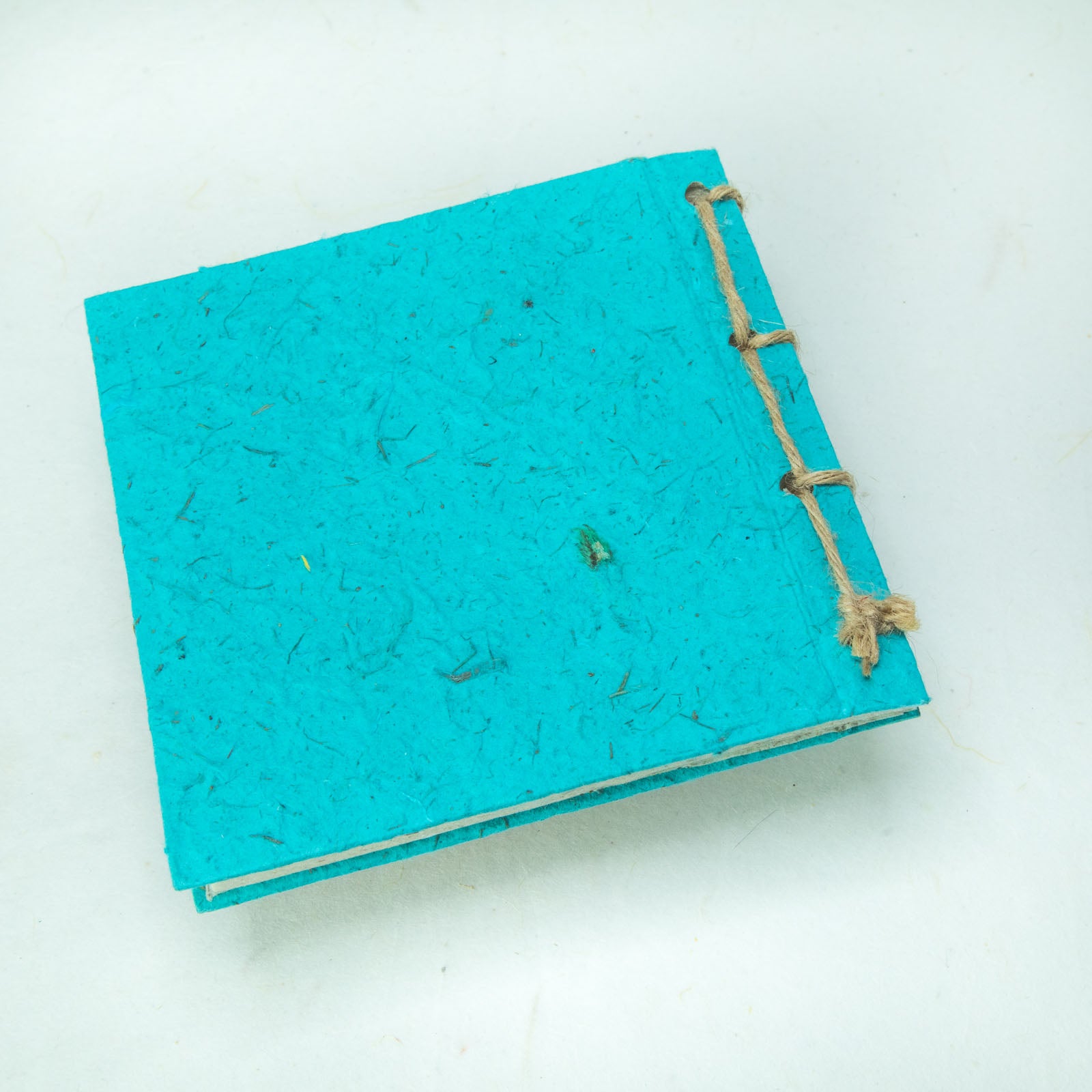 Artist Reproductions - Thailand Themed - Elephant Sunrise Batik Eco-friendly Journal - Teal back