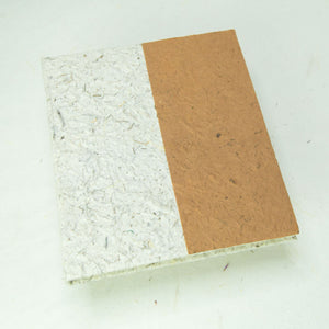 Two-Tone, Eco-Friendly, Tree-Free, Sustainable Journal made from Elephant POOPOOPAPER - Front - Bark