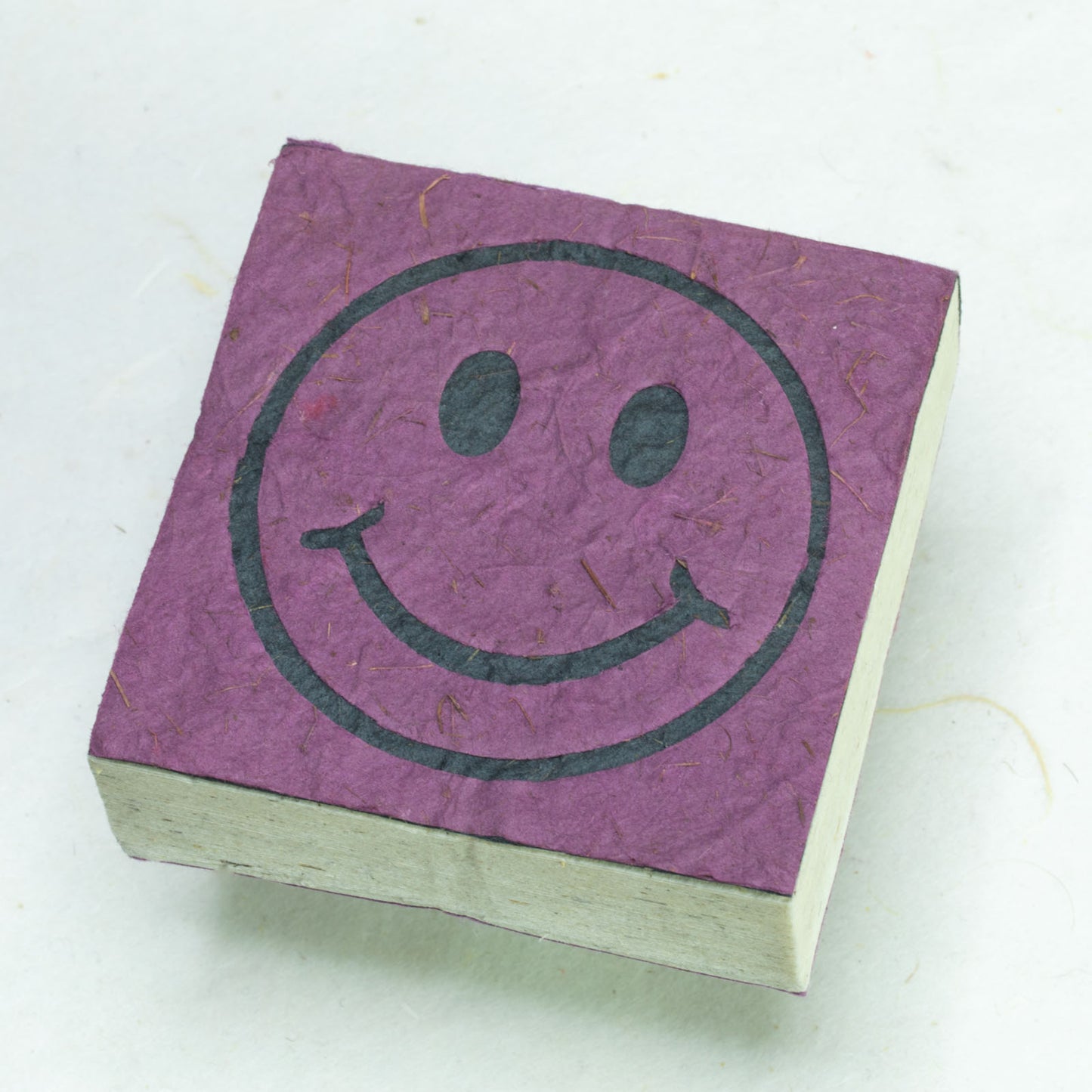 Pile-of-Smile - Happy Face - Elephant POOPOOPAPER - Eco-friendly Scratch Pads - Purple - Set of 3 - front