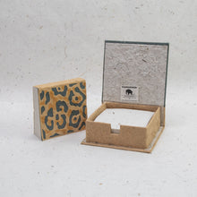 Load image into Gallery viewer, Jungle Safari Jaguar - Eco-Friendly, Tree-Free Note Box and Scratch Pad Refill Set by POOPOOPAPER 