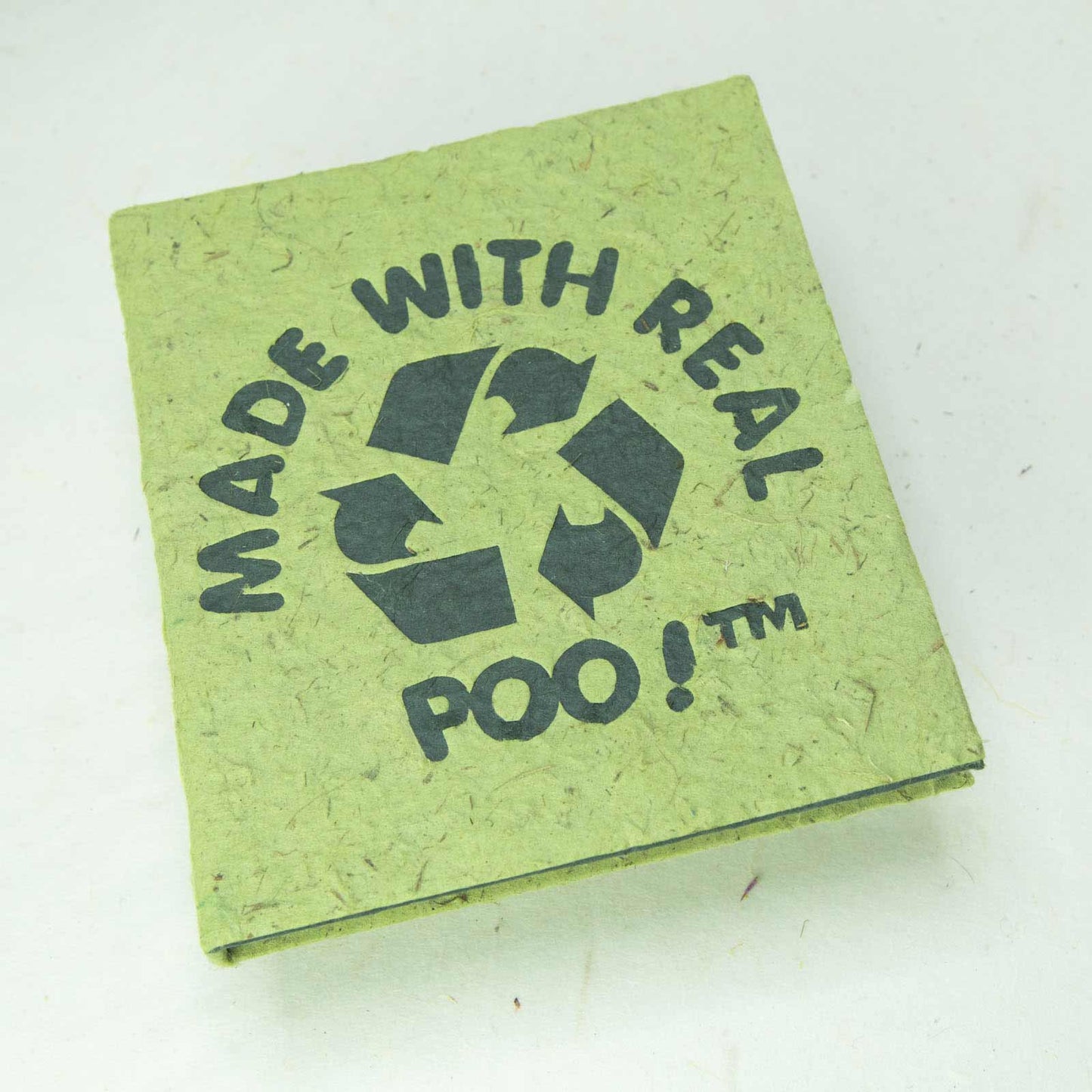 Made With Real Poo - Green - Eco-Friendly Journal - Front