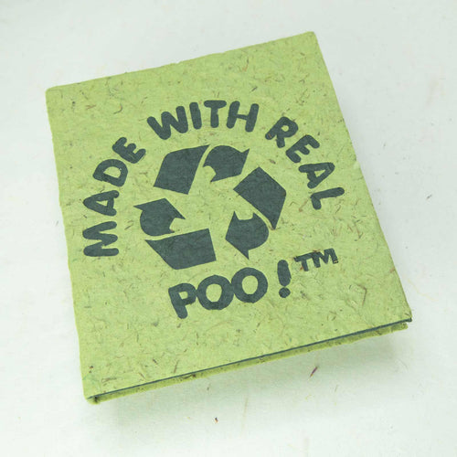 POOPOOPAPER Journal -  Made With Real Poo - Eco-Friendly Grass Journal - Front