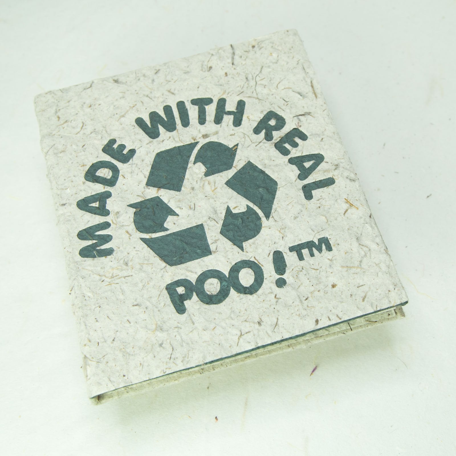 Made With Real Poo - Natural - Eco-Friendly Journal - Front