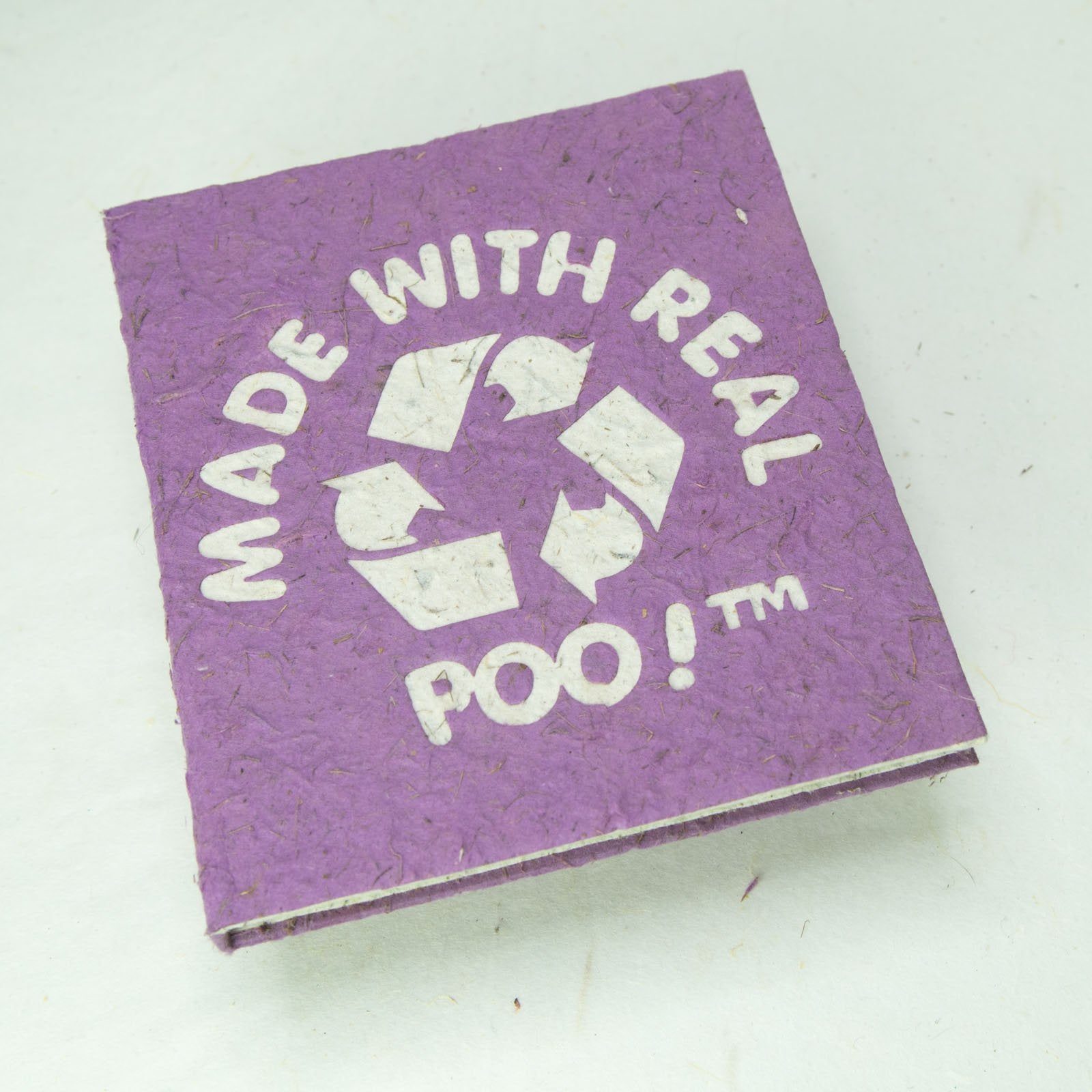 Made With Real Poo - Purple - Eco-Friendly Journal - Front