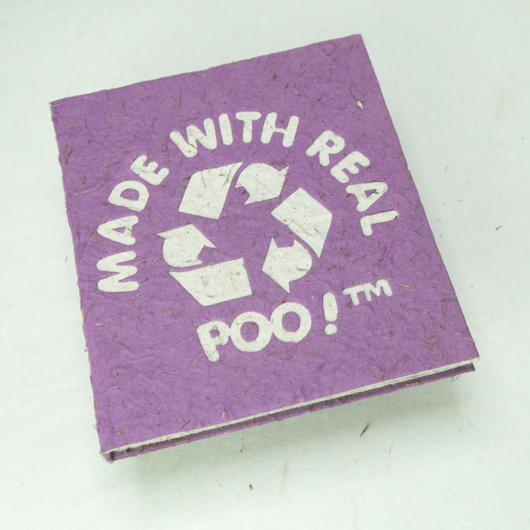 Made With Real Poo - Eco-Friendly Purple Journal
