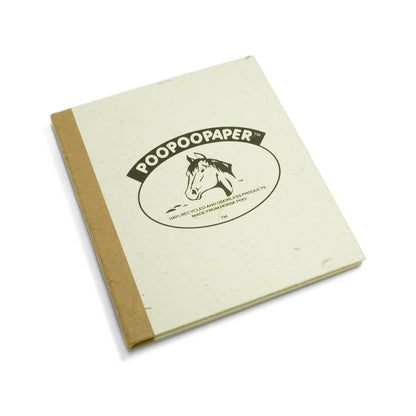 Horse POOPOOPAPER Horse Logo - Eco-friendly Journal - Bark - front