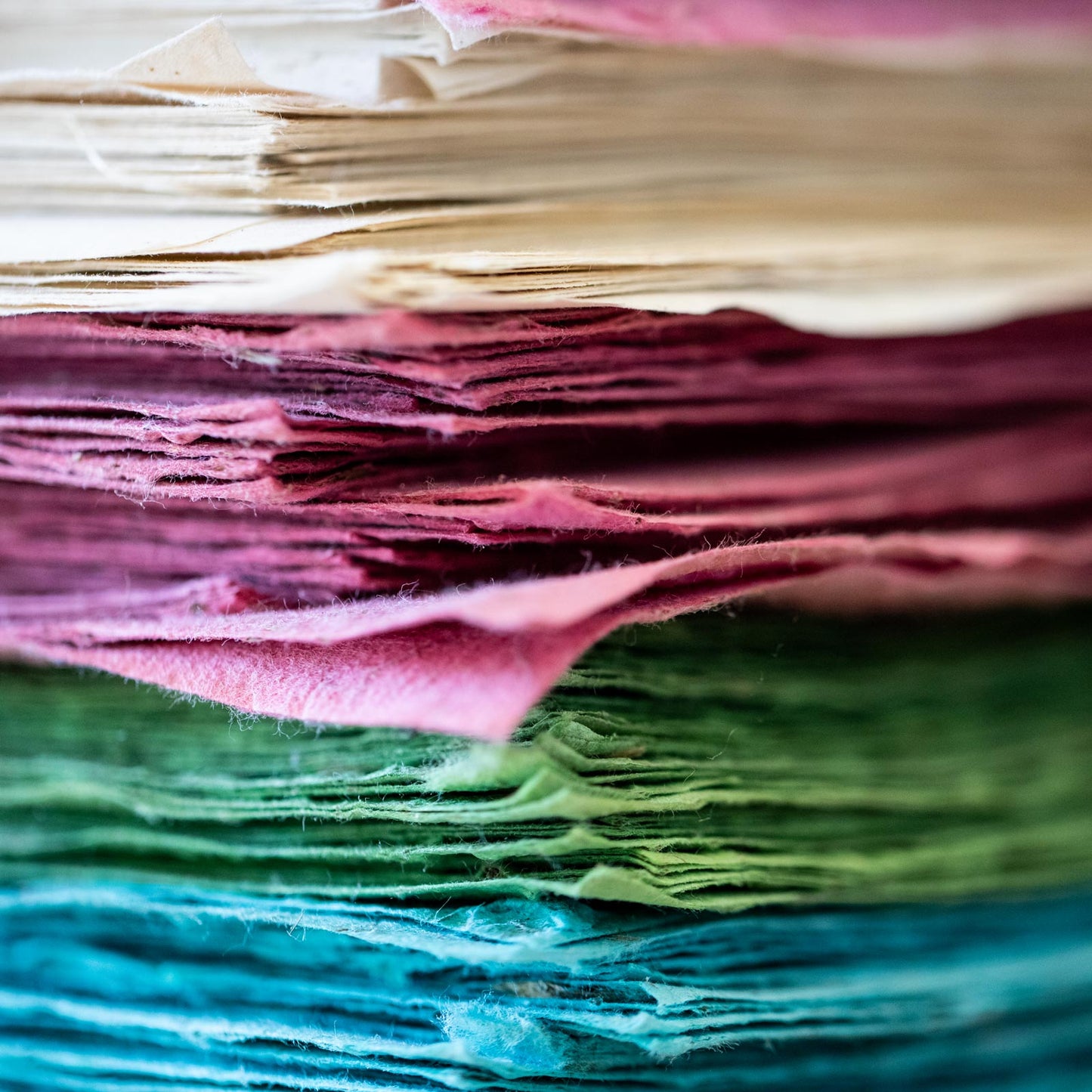 assorted handmade paper sheets that are great as recycled wrapping paper