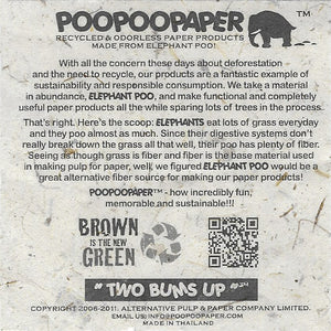 Eco-Friendly, Tree-Free, Sustainable Paper made from Elephant Poo