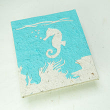 Load image into Gallery viewer, Sea-Life themed Sea Horse Journal - Eco-Friendly, Tree-Free - POOPOOPAPER - Front