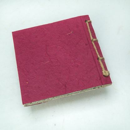 Twine Eco-Friendly Journal POOPOOPAPER - On The Farm - Cow & Baby - Burgundy - Back